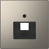 Лицевая панель Schneider Electric Merten D-Life для 1-м. розетки RJ45 никель